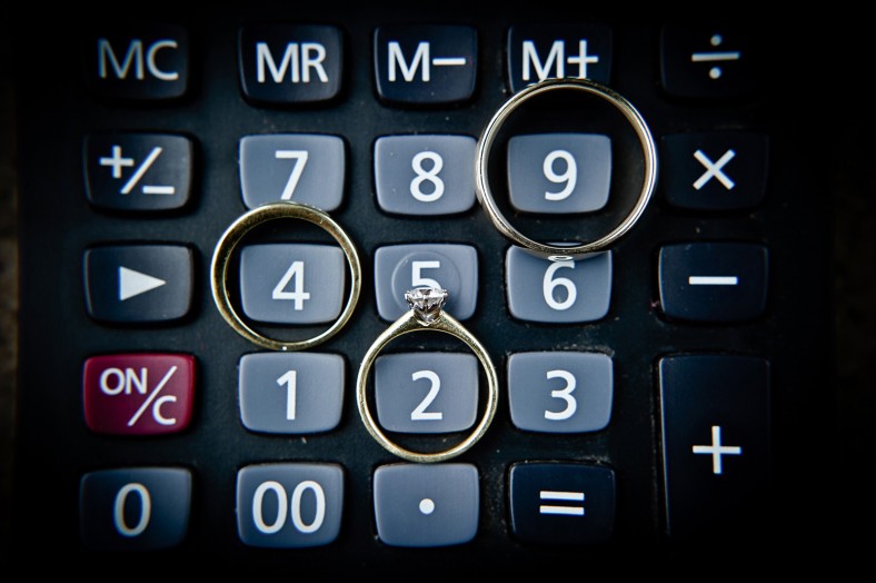 wedding rings with calculator