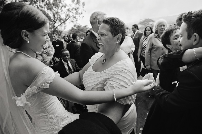 emotional wedding moment