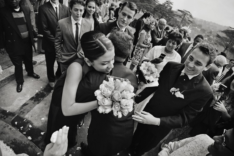 emotional wedding moment