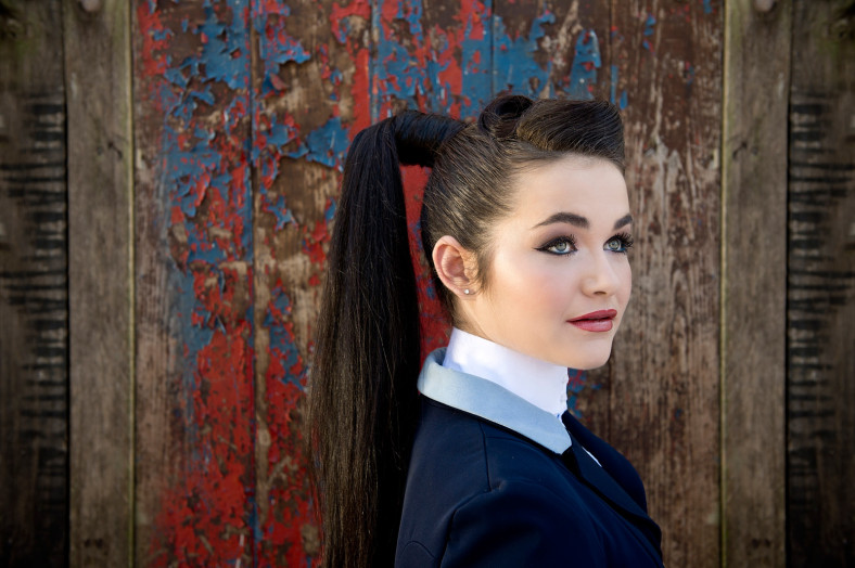 Girl with pony tail