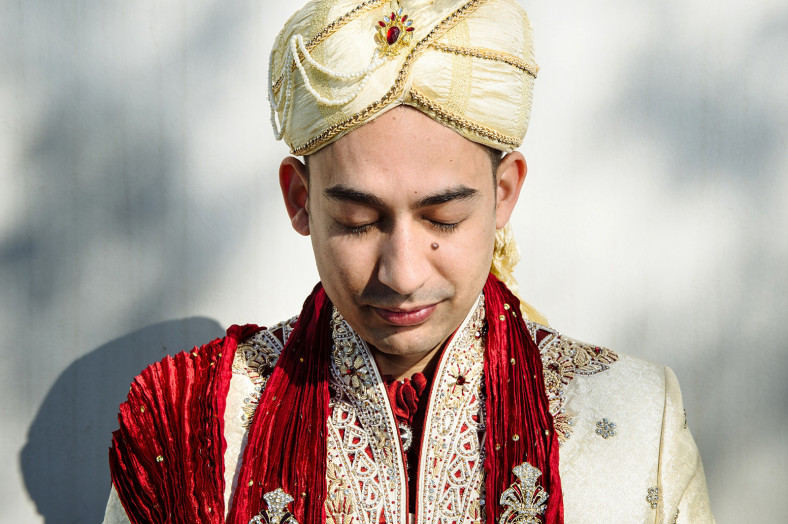 Indian groom with turban