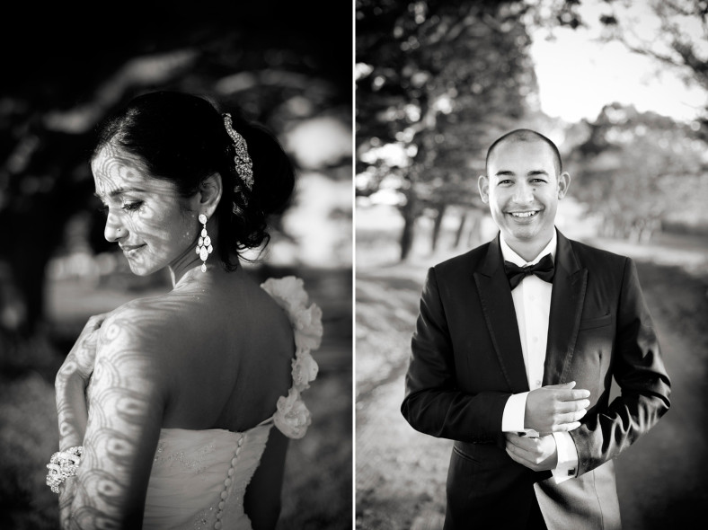 bride and groom portraits