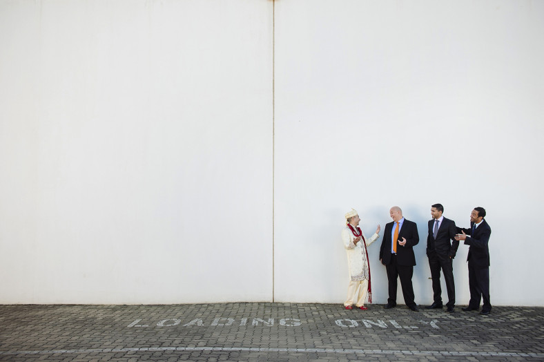 hindu groom and groomsmen