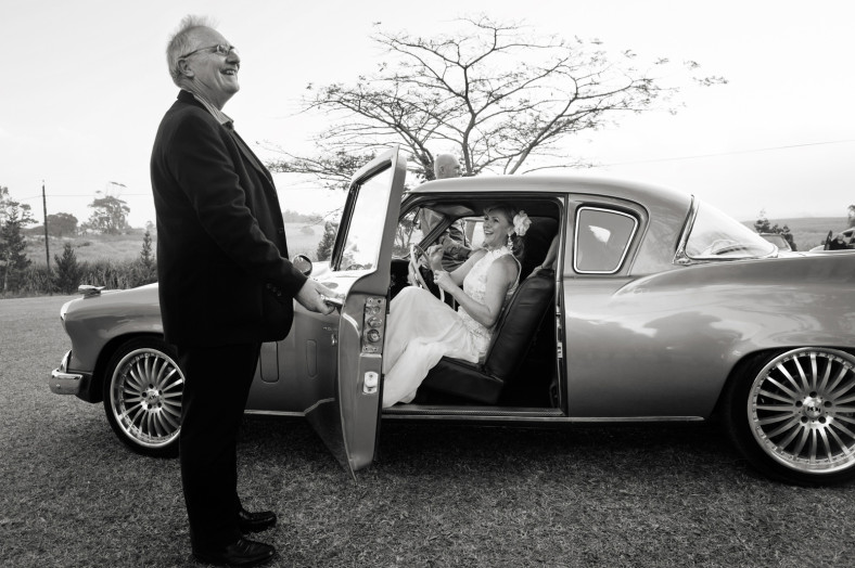 bride arriving