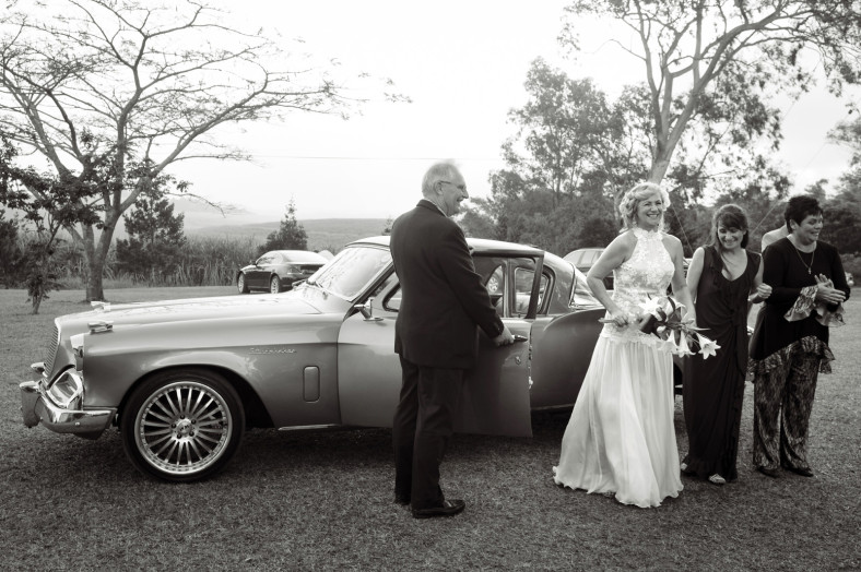 bride arriving