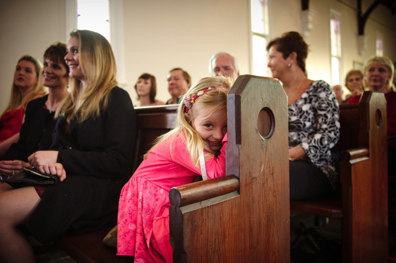 child in church