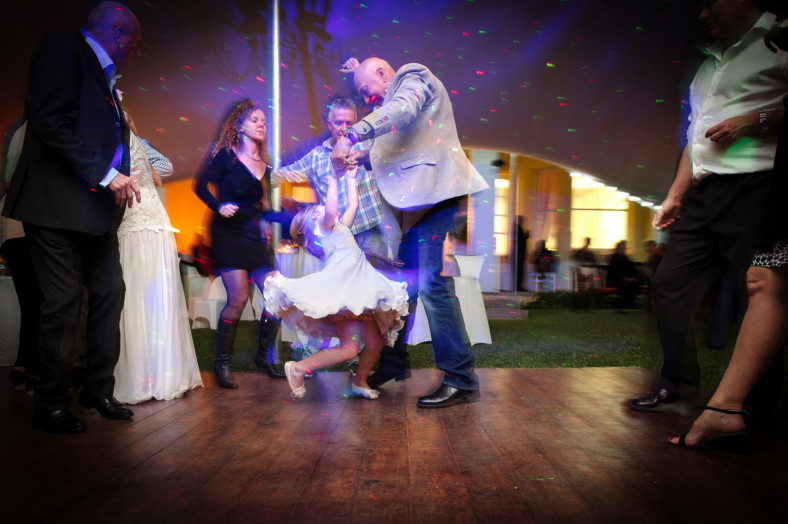 girl dancing at wedding
