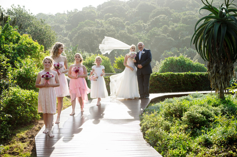 bride down the aisle