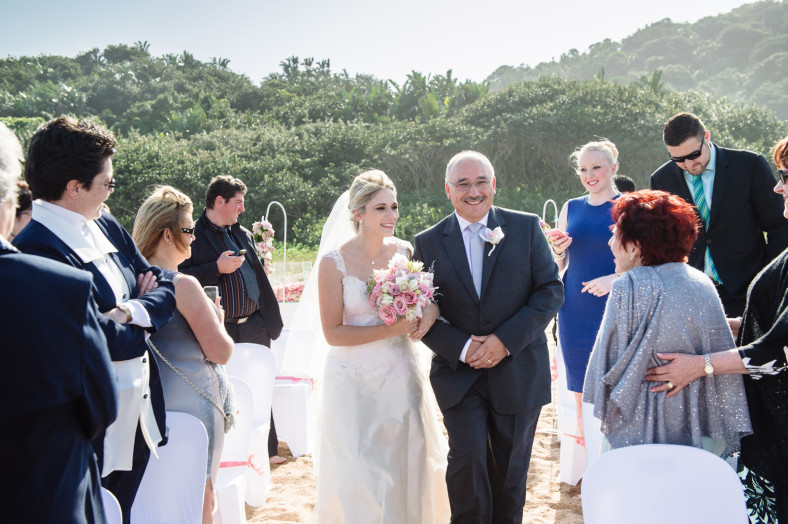 bride down the aisle