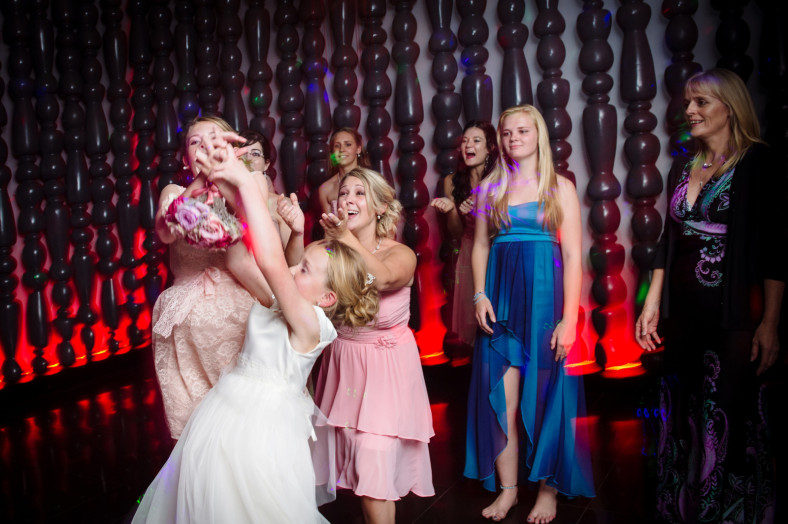 catching the bouquet