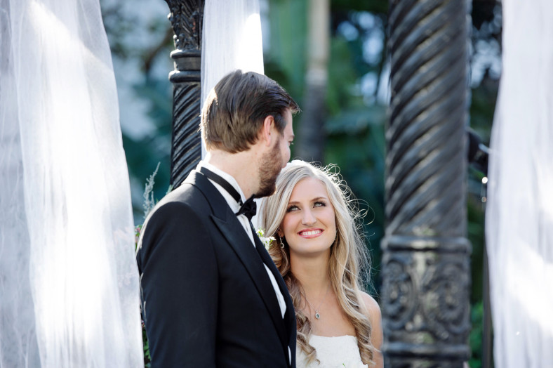Ceremony area at Bride getting into dress Wedding at the Oyster Box Hotel Durban South Africa