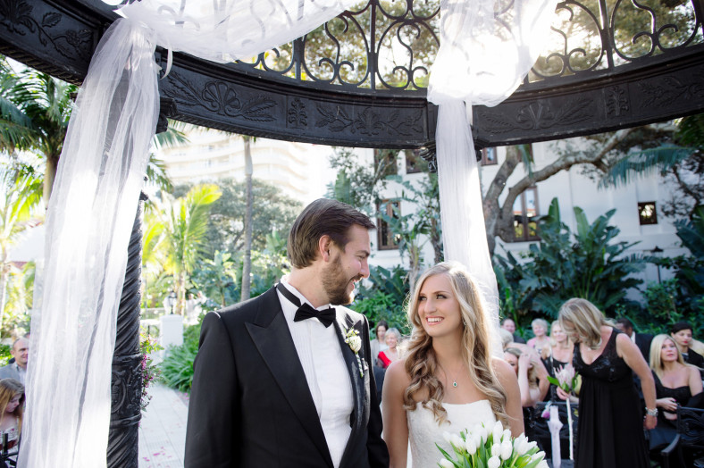 Ceremony area at Bride getting into dress Wedding at the Oyster Box Hotel Durban South Africa