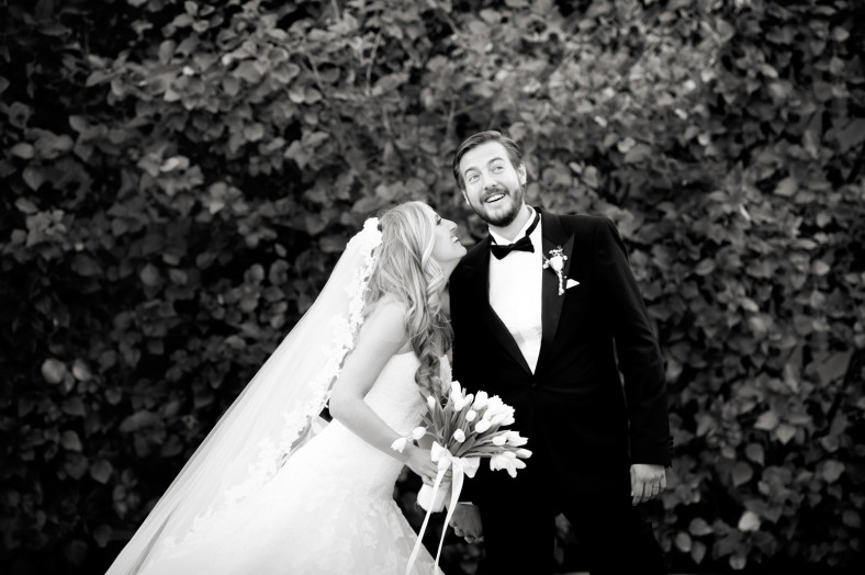 bride and groom in love