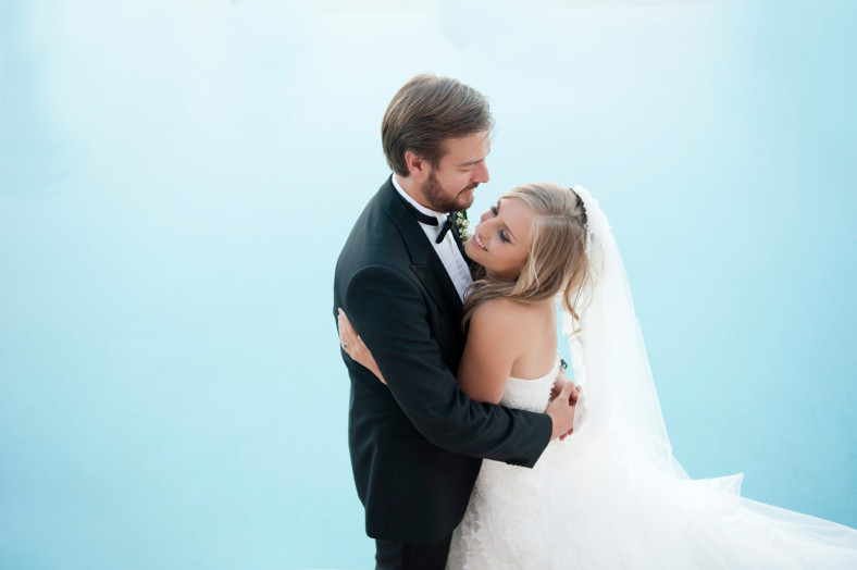 Bride and Groom at the Oyster Box Hotel Durban South Africa