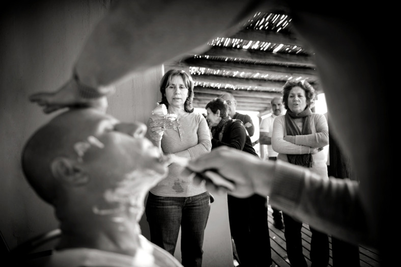 Greek wedding shaving ceremony