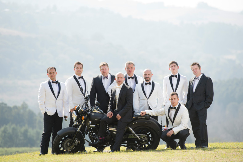 Greek Groom with groomsmen
