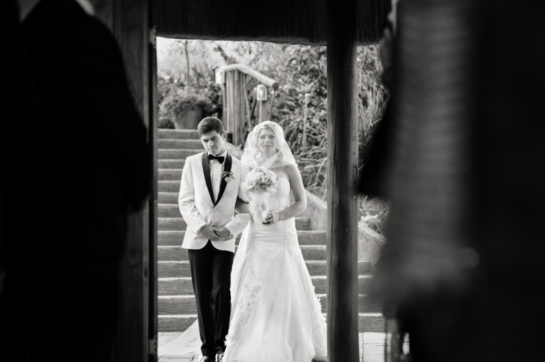 bride down the aisle
