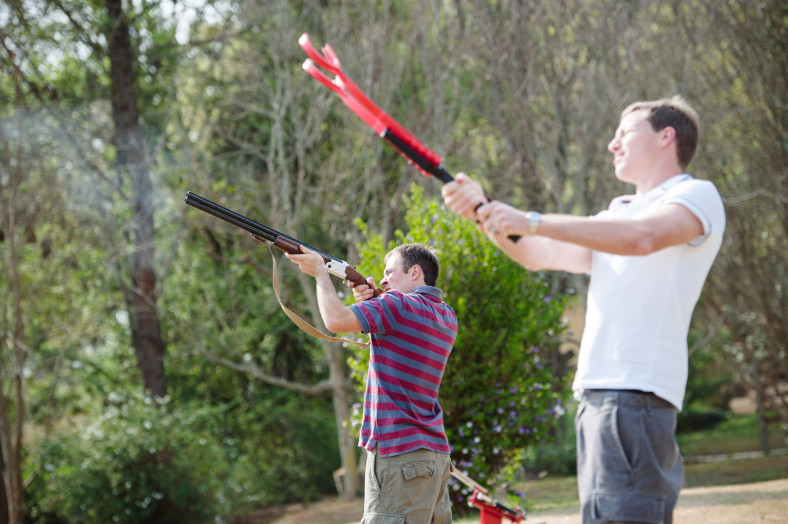 Clay pigeon shooting