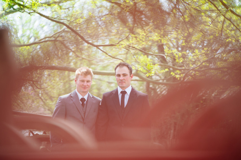 Groom and his brother