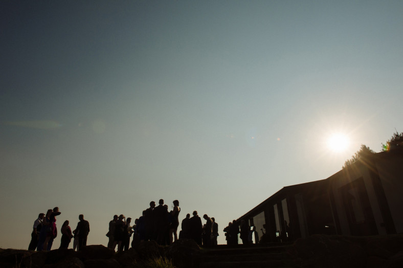 wedding venue silhouette