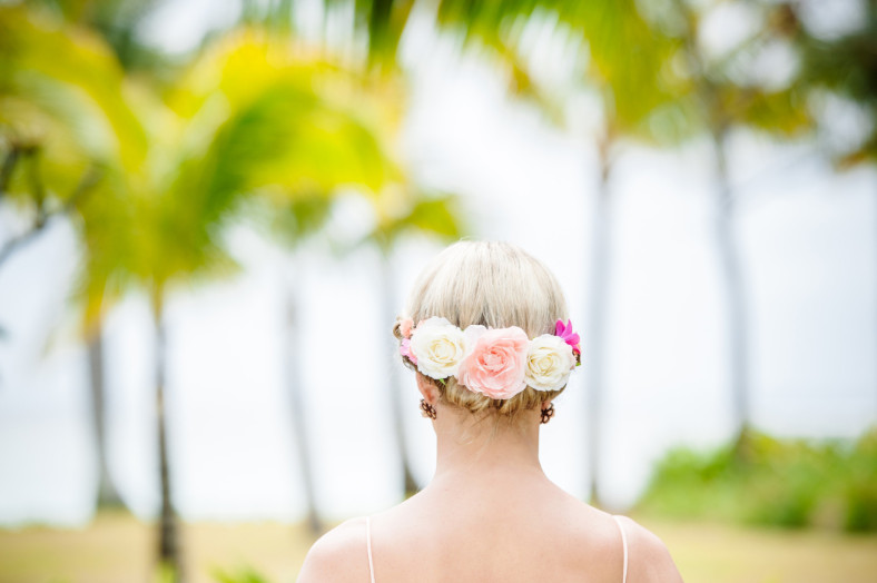 Flowers in her hair