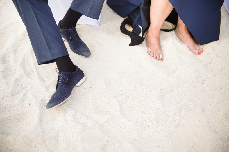 feet in the sand