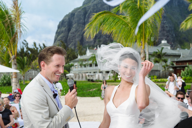 Mauritius windy wedding
