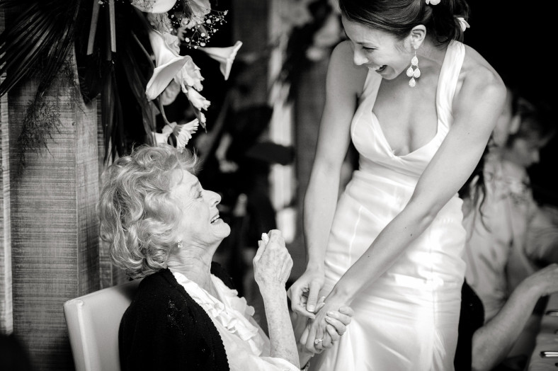 bride with gran