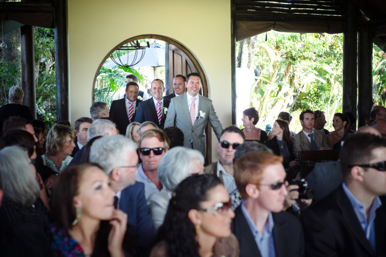 groom arriving
