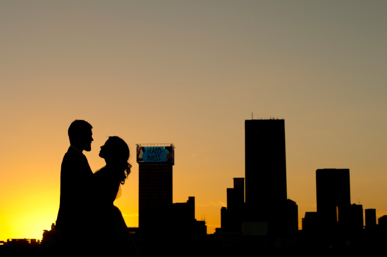 cityscape couple