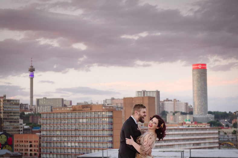 cityscape wedding