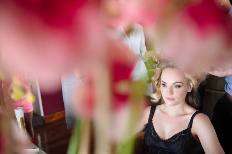 girl in flowers