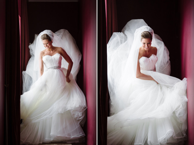 bride in massive dress