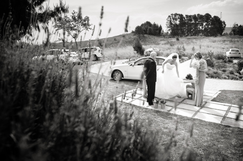 bride arriving