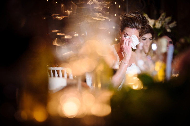 bride crying