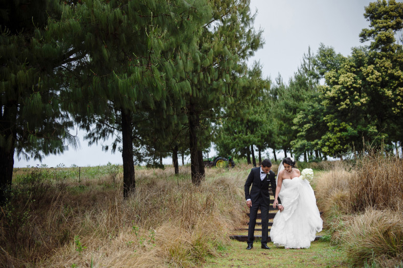 bride and groom portrait