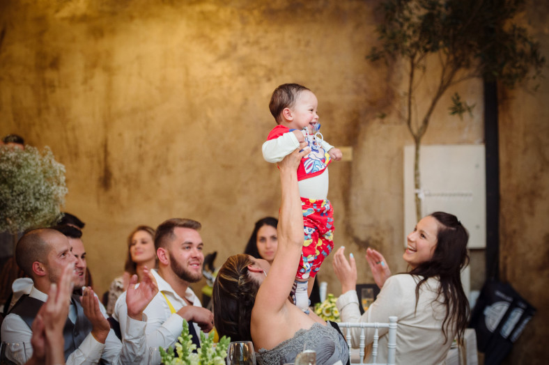 baby in the air