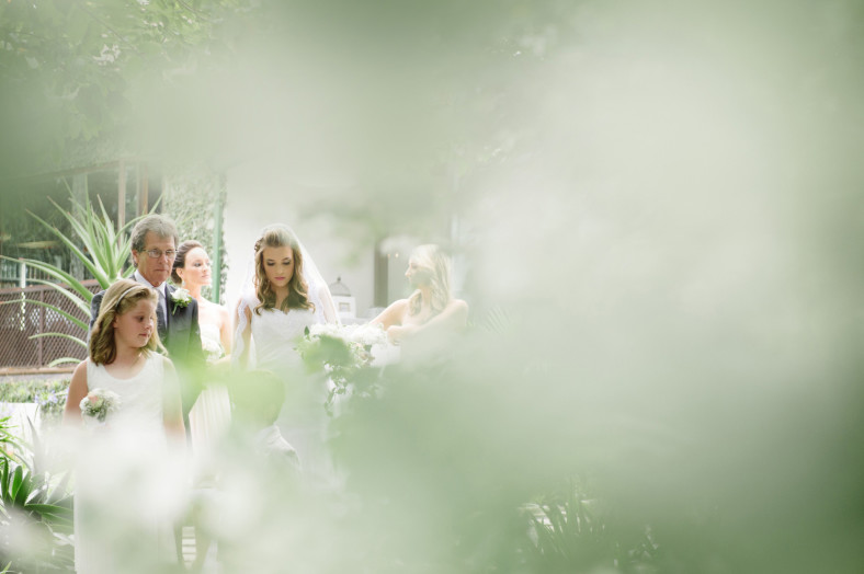 bride arriving