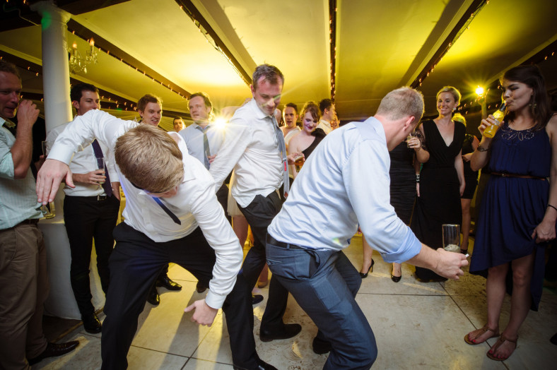 men dancing