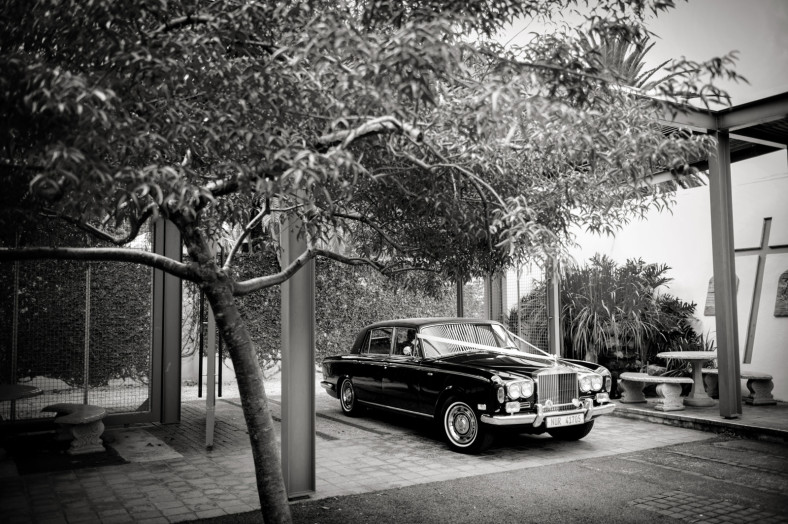 bride arriving