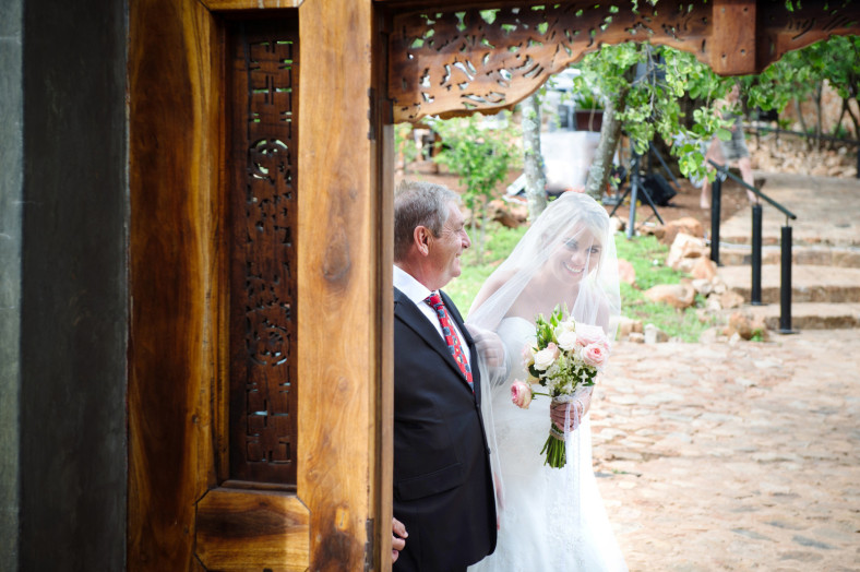 bride arriving