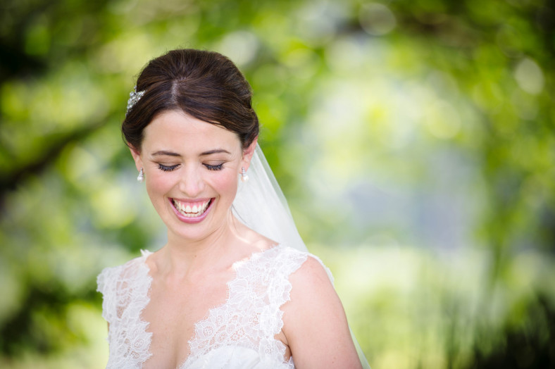 smiling bride