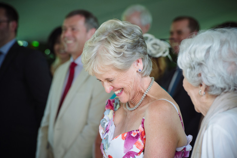 woman laughing