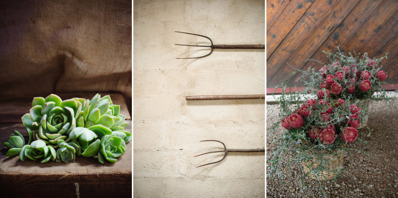 farm wedding decor