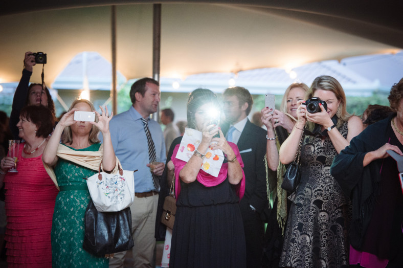 guests with cameras