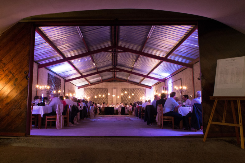 wedding venue at night