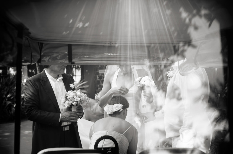 light on bride