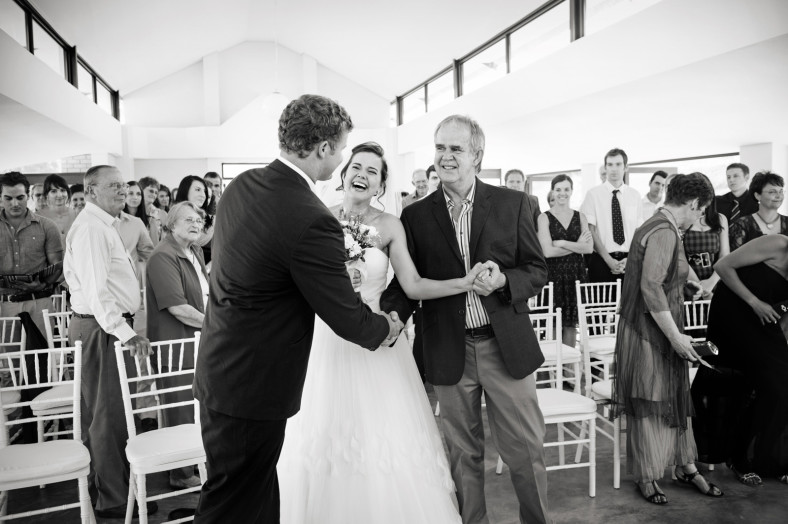 bride hand over