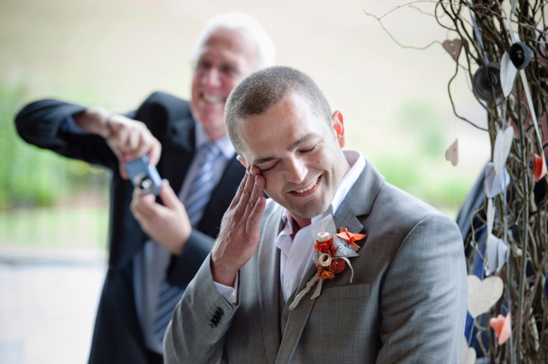 groom crying