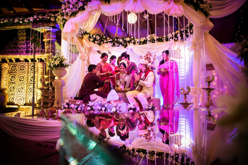 colourful wedding